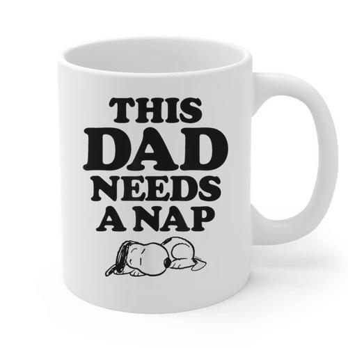 Peanuts This Dad Needs A Nap Graphic Print Coffee Mug - Father's Day Fun