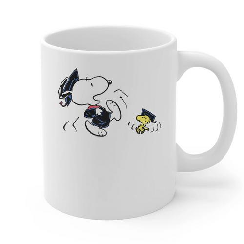 Peanuts Graduation Squad Snoopy Woodstock Raglan Baseball Tee Graphic Print Coffee Mug - Best Gift Smart