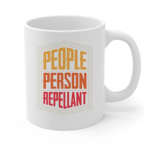 People Person Repellant Introvert Premium Graphic Print Coffee Mug - Raresse