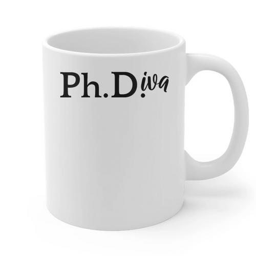PhD Graduation Women Doctorate Degree PhDiva Graphic Print Coffee Mug - Best Gift Smart