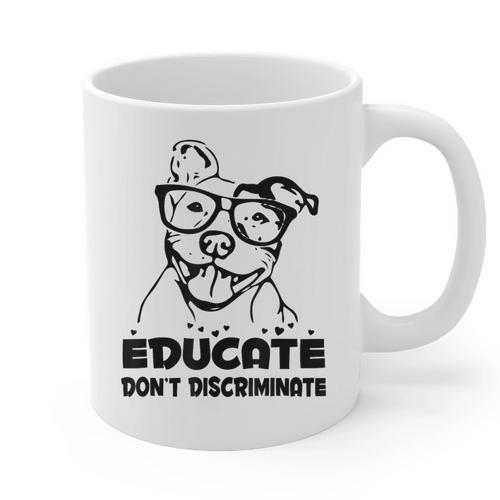 Pit Bull Lover T Shirt Pitbull Mom Rescue Dog Dad Puppy Graphic Print Coffee Mug - Father's Day Fun