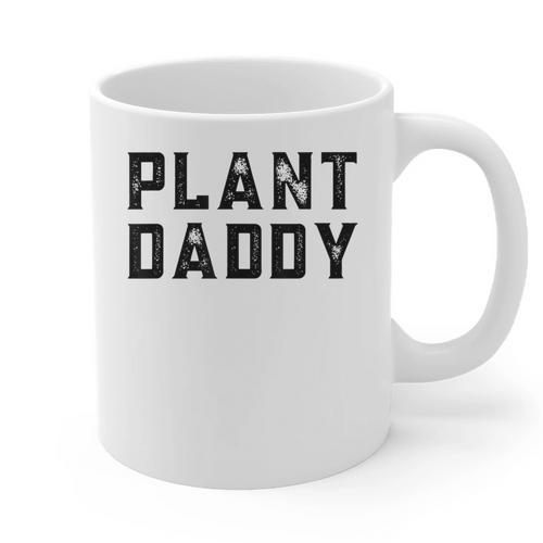 Plant Daddy Dad Gardener Fathers Day Gardening Vintage Graphic Print Coffee Mug - Father's Day Fun