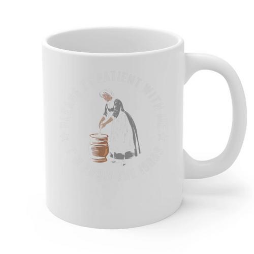 Please Be Patient With Me I'm From The 1900s Ladies Women Premium Graphic Print Coffee Mug - Figerry