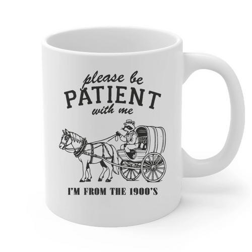 Please Be Patient I'm From The 1900s Raccoon Lover Premium Graphic Print Coffee Mug - Figerry