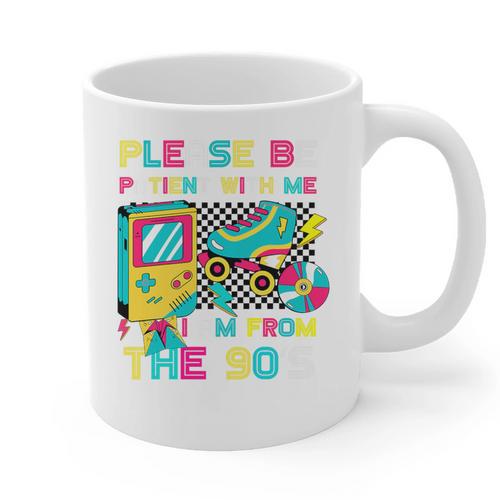 Please Be Patient With Me I'm From The 1900s Vintage 1900s Premium Graphic Print Coffee Mug - Figerry