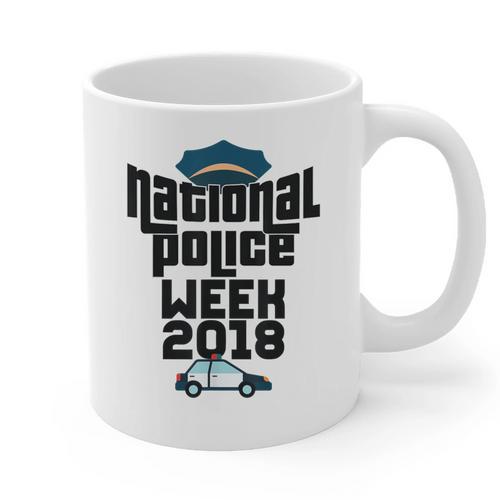 Police Officer National Week T-Shirt Graduation 2018 Graphic Print Coffee Mug - Best Gift Smart
