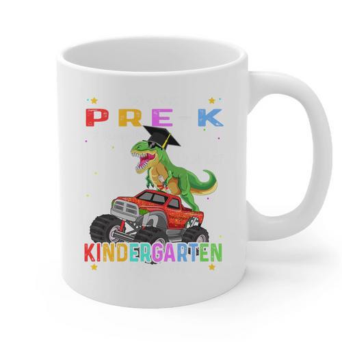 Pre k Graduation 2025 Pre-k Kindergarten Graduate Dinosaur Premium Tri-Blend Graphic Print Coffee Mug - Best Gift Smart