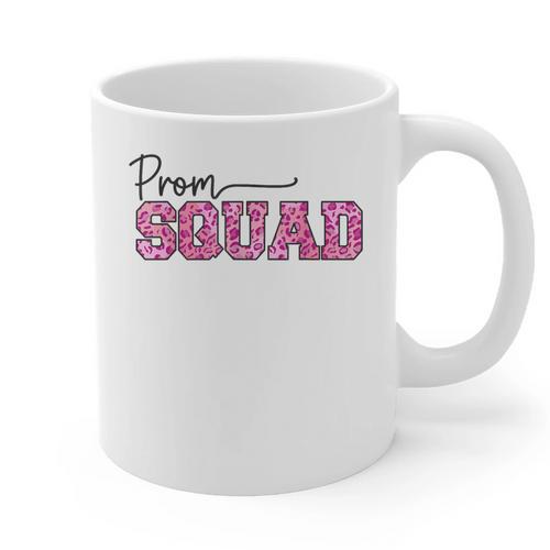 Prom Squad Prom Graduation Class Of 2024 Leopard Matching Graphic Print Coffee Mug - Best Gift Smart