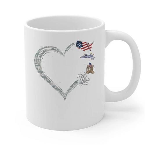 Proud Air Force Grandma Air Force Graduation Grandma USAF Graphic Print Coffee Mug - Best Gift Smart
