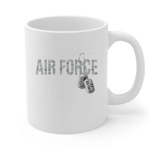 Proud Air Force Wife Air Force Graduation USAF Wife Graphic Print Coffee Mug - Best Gift Smart