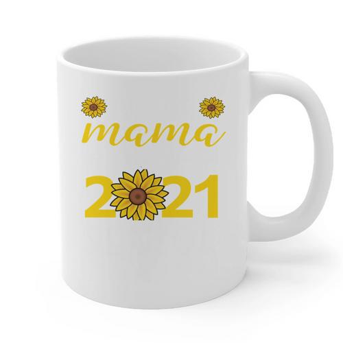 Proud Mama Of a 2021 Graduate Senior Mom 2021 Graduation Graphic Print Coffee Mug - Best Gift Smart