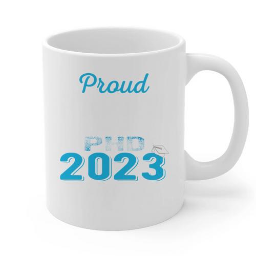 Proud Papaw Class Of 2023 PHD Graduate Doctorate Graduation Graphic Print Coffee Mug - Best Gift Smart