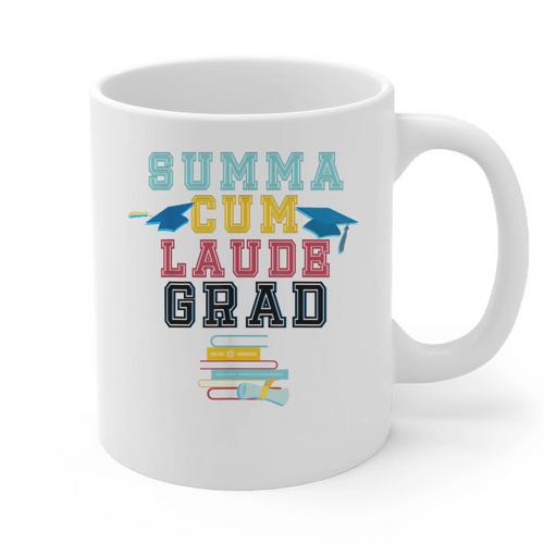 Proud Summa Cum Laude Grad College Graduation T-Shirt Graphic Print Coffee Mug - Best Gift Smart