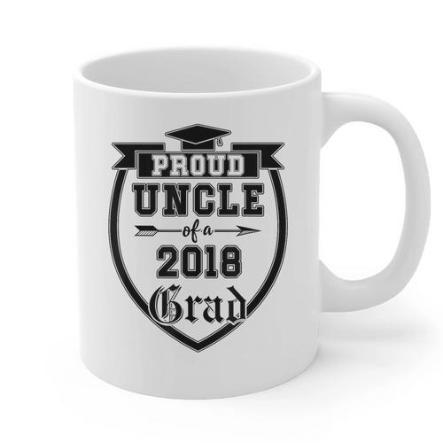 Proud Uncle Of a 2018 Grad Graduation Family Graphic Print Coffee Mug - Best Gift Smart