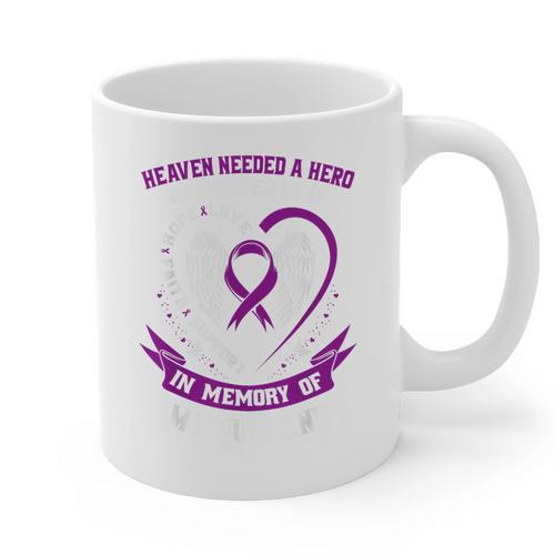 Purple Epilepsy Awareness Day Month In Memory Of Husband Graphic Print Coffee Mug - Easessy