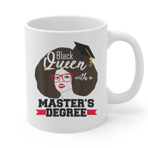 Queen Masters Degree Graduation Social Work MSW MPH Graphic Print Coffee Mug - Best Gift Smart