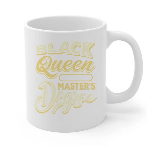 Queen Proud Masters Graduation Graphic Print Coffee Mug - Best Gift Smart