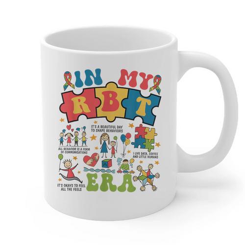 In My Rbt Era Registered Behavior Technician Aba Graduation Graphic Print Coffee Mug - Best Gift Smart