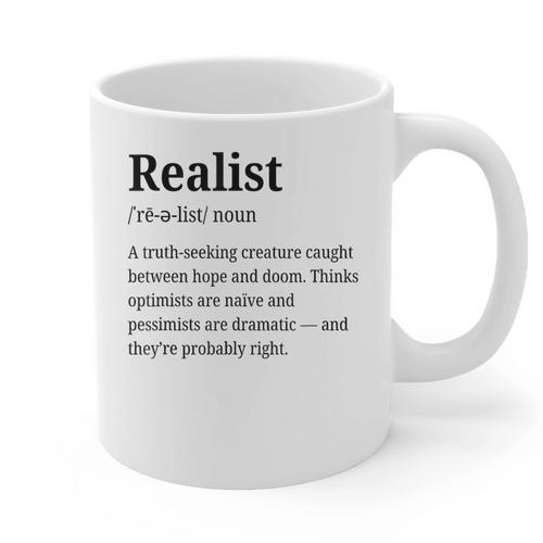 Realist Definition For Introverts Honest Personality Graphic Print Coffee Mug - Raresse