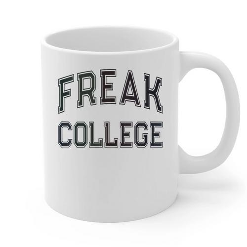 Retro Anti Social FREAK COLLEGE Introvert Stay Away From Me Graphic Print Coffee Mug - Raresse