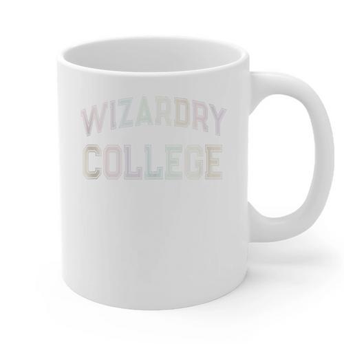 Retro Antisocial WIZARDRY COLLEGE Introvert Sarcastic Graphic Print Coffee Mug - Raresse