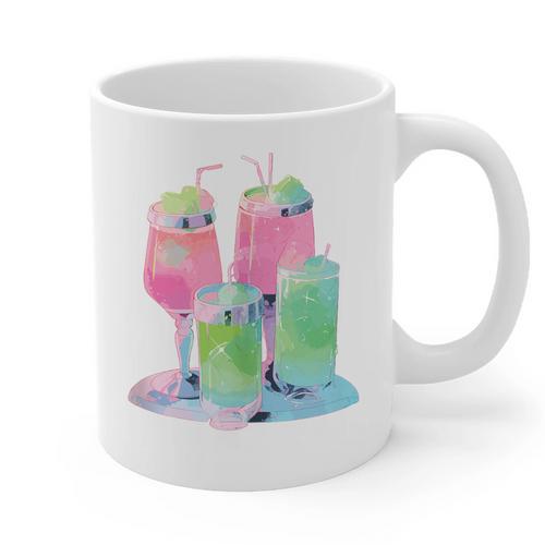Retro Soft Drinks 80s 90s Nostalgia Cute Anime Aesthetic Tee Graphic Print Coffee Mug - Figerry