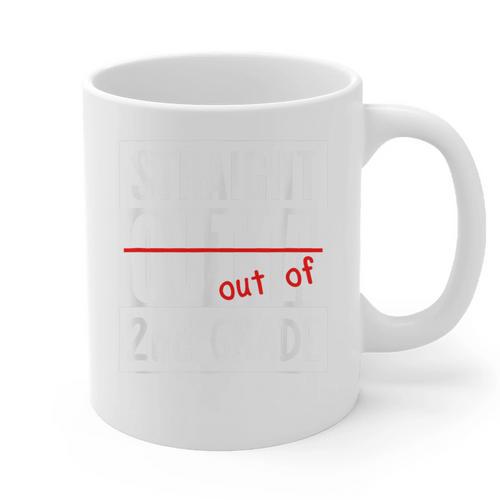 Second Grade Graduation Shirt Straight Outta 2nd Grade Graphic Print Coffee Mug - Best Gift Smart