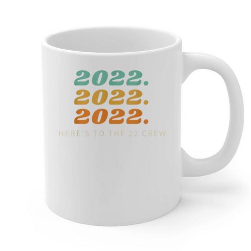 Senior 2022 Shirt Class Of 2022 Retro Graduation Grad Graphic Print Coffee Mug - Best Gift Smart