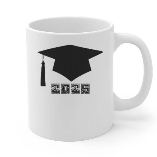 SENIOR 2025 Cute Graduation Class Of 2025 Graduate Graphic Print Coffee Mug - Best Gift Smart