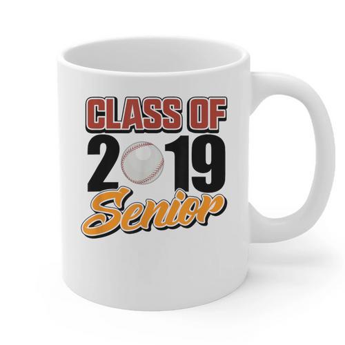 Senior Class Of 2019 Tshirt Graduation School Baseball Graphic Print Coffee Mug - Best Gift Smart