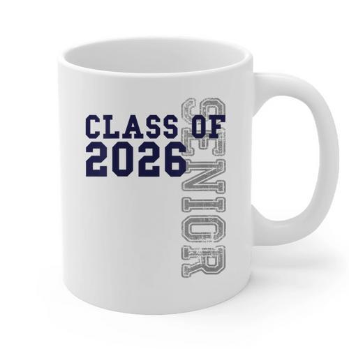 Senior Class Of 2026 Graduation Year High School & College Graphic Print Coffee Mug - Best Gift Smart