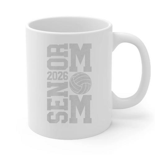 Senior Volleyball Mom 2026 Class Graduation Volleyball Premium Tri-Blend Graphic Print Coffee Mug - Best Gift Smart