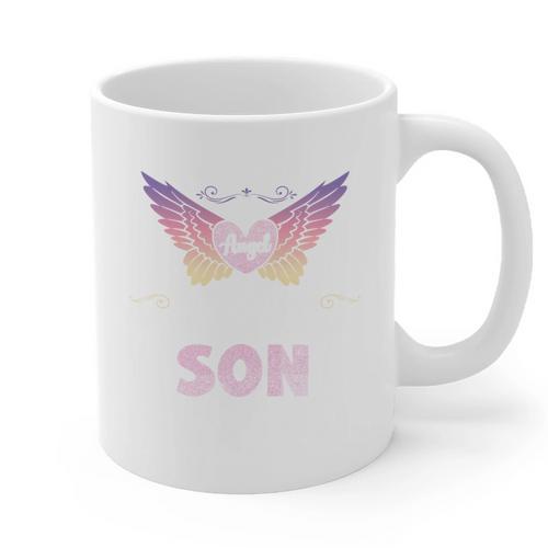 Son Angel In My Memory Cute Family Remembrance Match Graphic Print Coffee Mug - Easessy