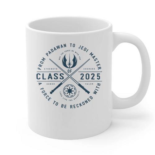 Star Wars Graduation Jedi Academy Class Of 2025 New Grad Graphic Print Coffee Mug - Best Gift Smart