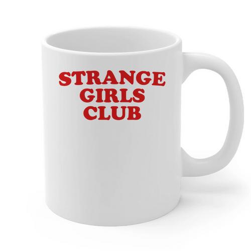 Strange Girls Club Weird Antisocial Introvert Humor Graphic Print Coffee Mug - Raresse