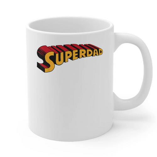 Super Dad Superdad Superhero Dad Graphic Print Coffee Mug - Father's Day Fun