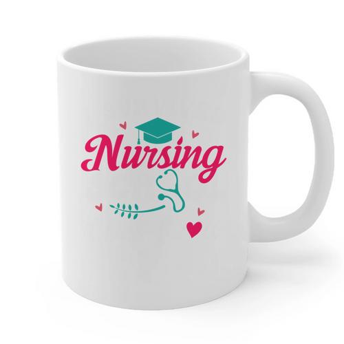 I Survived Nursing School Class Of 2026 Nurse Graduation Graphic Print Coffee Mug - Best Gift Smart