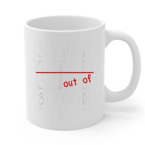 Third Grade Graduation Shirt Straight Outta 3rd Grade Graphic Print Coffee Mug - Best Gift Smart