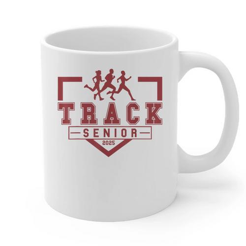 Track Senior Night Track Senior 2025 Graduation 36 Graphic Print Coffee Mug - Best Gift Smart