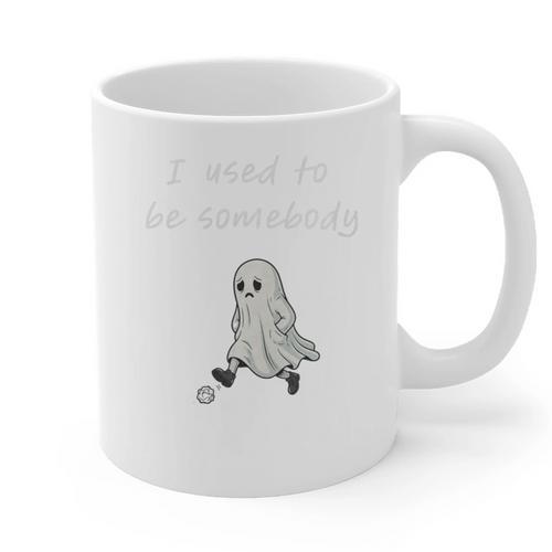 I Used To Be Somebody Nostalgia Halloween Spooky Season Premium Tri-Blend Graphic Print Coffee Mug - Figerry