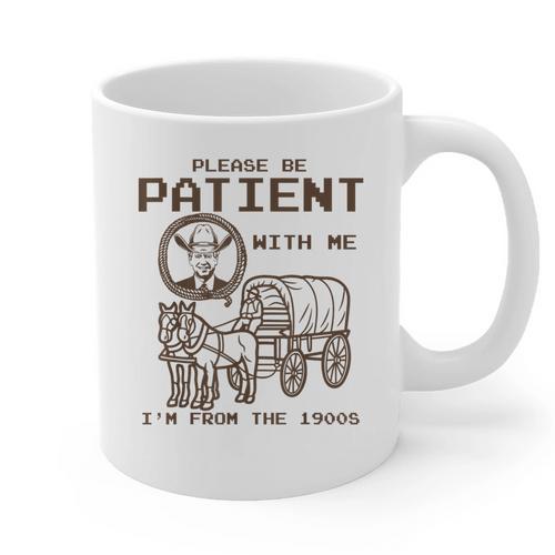 Vintage Biden Please Be Patient With Me I'm From The 1900s Graphic Print Coffee Mug - Figerry