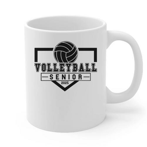 Volleyball Senior Night Volleyball Senior 2025 Graduation 30 Graphic Print Coffee Mug - Best Gift Smart