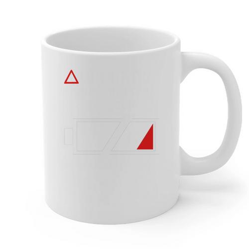 Warning Social Battery Is Low Introvert Shirt Graphic Print Coffee Mug - Raresse