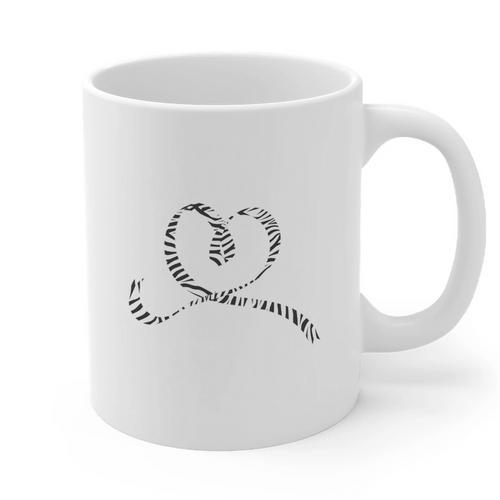 I Wear Zebra In Memory Of My Mom Carcinoid Cancer Awareness Graphic Print Coffee Mug - Easessy