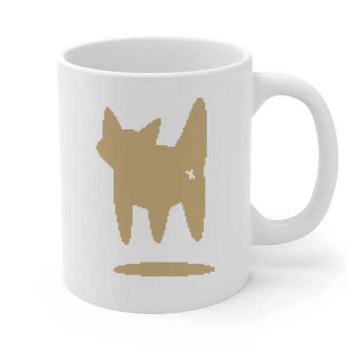 Yk2 Cat With Tomboy Tail 90s Nostalgia Downtown Indie Graphic Print Coffee Mug - Figerry