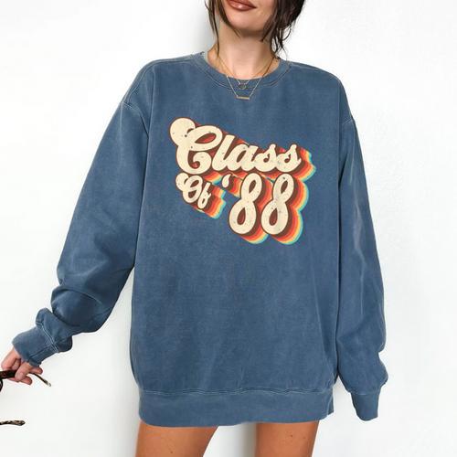 1988 Class Reunion Retro Class Of 88 High School Graduation Comfort Colors Sweatshirt - Best Gift Smart