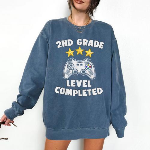 2nd Grade Graduation Video Gamer Tee Comfort Colors Sweatshirt - Best Gift Smart