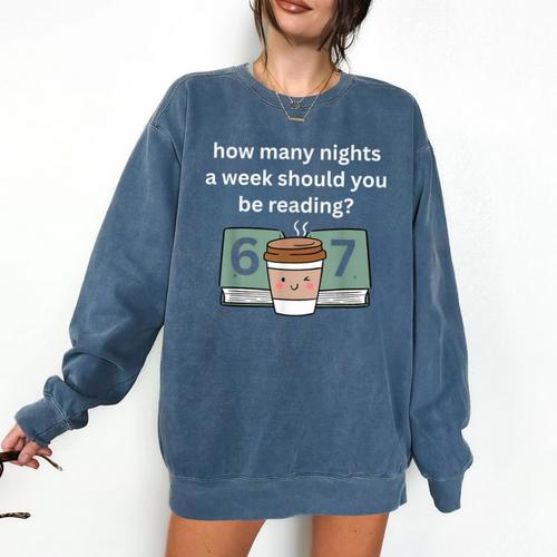 67 Meme English Teacher Reading Book Lover Humor Comfort Colors Sweatshirt - Bookorys