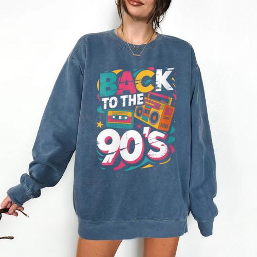 90's Nineties Nostalgia Costume Party Back To The 90s Comfort Colors Sweatshirt - Figerry