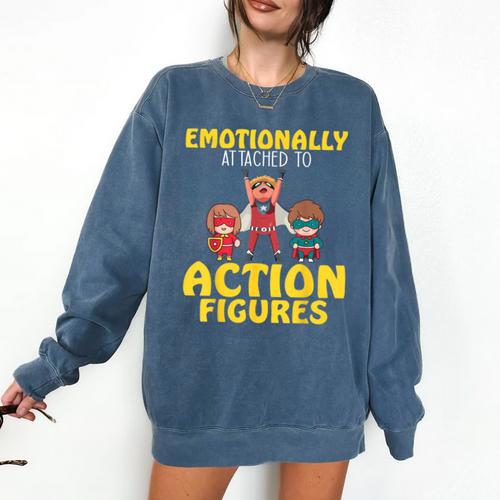 Action Figure Collector Comic Books Comfort Colors Sweatshirt - Bookorys DE